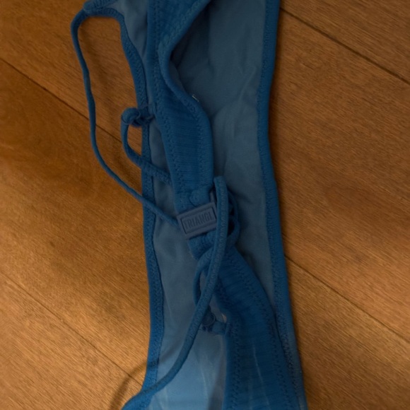 Blue Ribbed Swimsuit - Picture 2 of 3